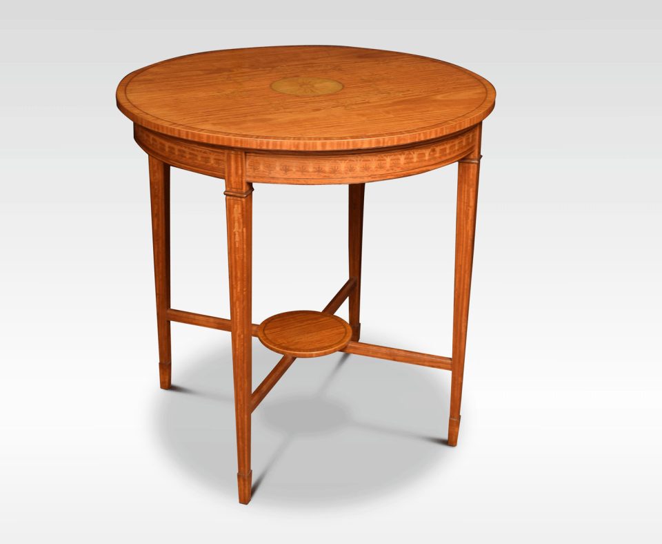 satinwood inlaid centre table