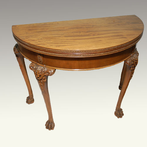 mahogany card table circa 1900
