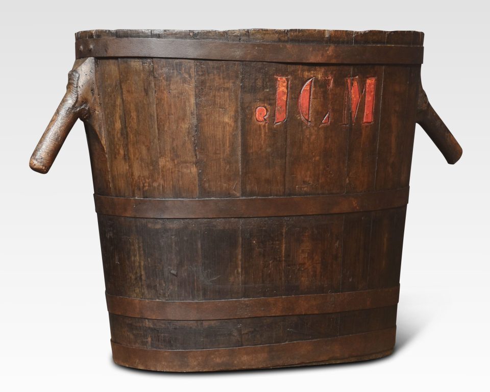 Oak log bin