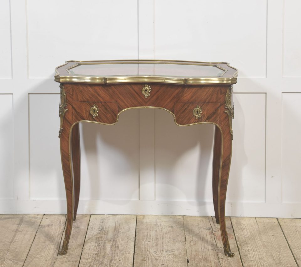 French Gilt-Bronze Mounted Bijouterie Table
