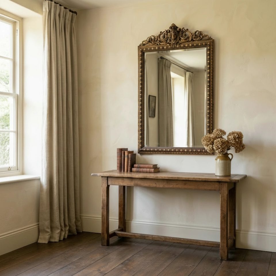 Neoclassical Carved Giltwood Wall Mirror