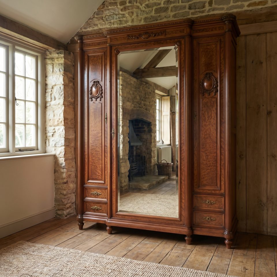 French Louis XVI Mahogany Armoire