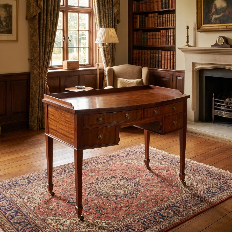 Mahogany writing table