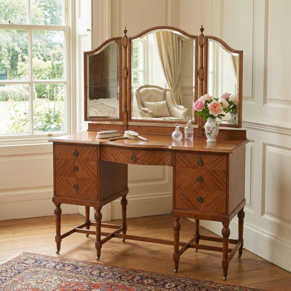 Satinwood Inlaid Dressing Table