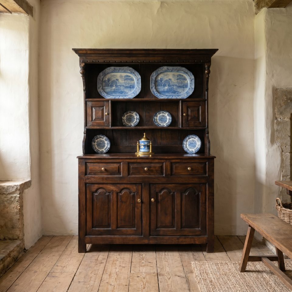 Welsh Oak Dresser and Rack