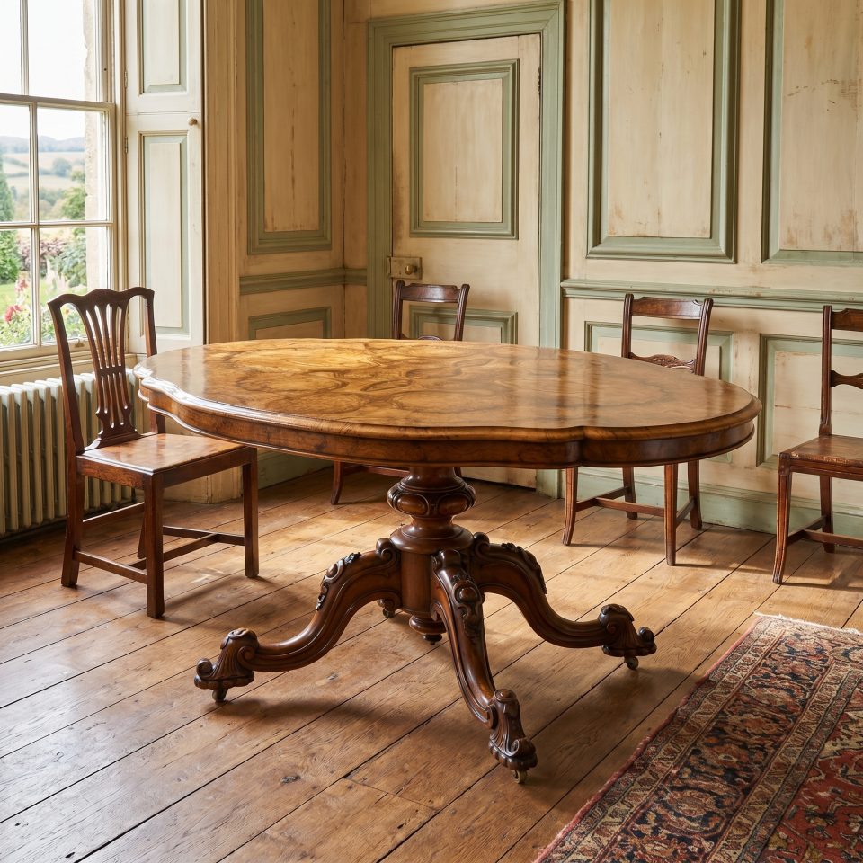 Walnut center table