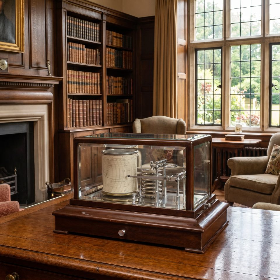 Mahogany cased Barograph