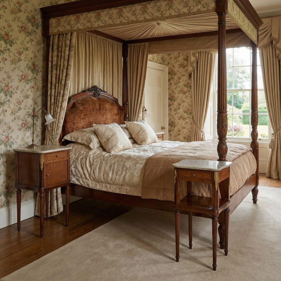 Pair of gilt metal mounted bedside cabinets