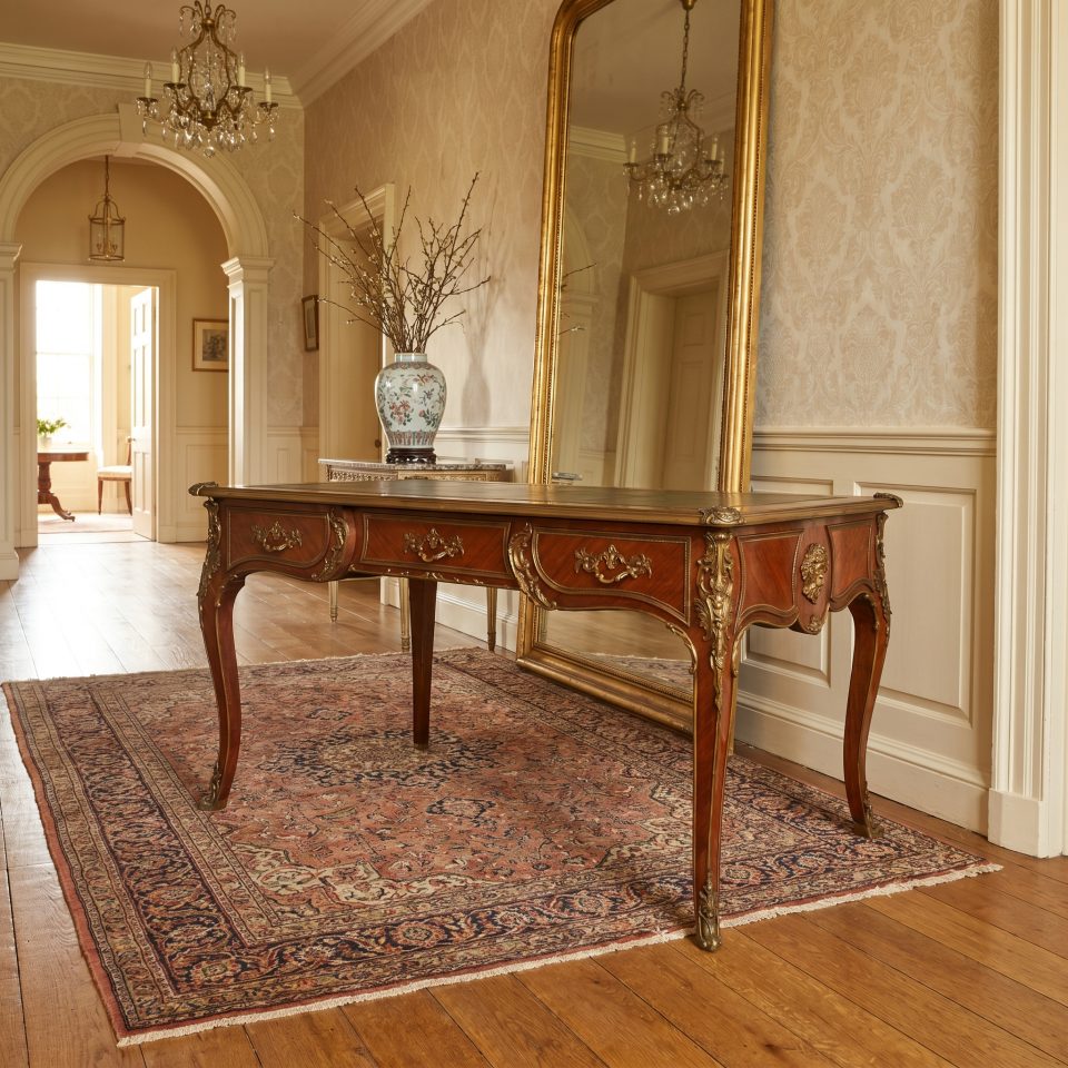 Fine French Louis XV–Style Ormolu-Mounted Bureau Plat