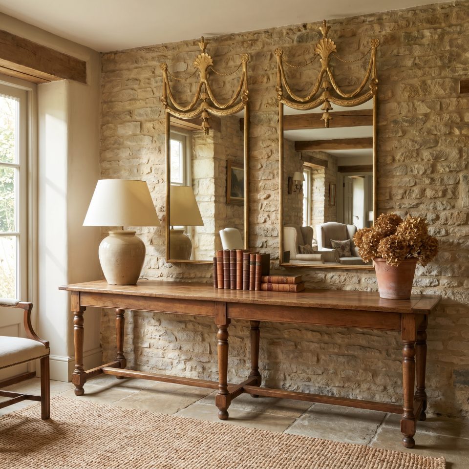 Pair of Modern Gilt-Painted Metal Mirrors