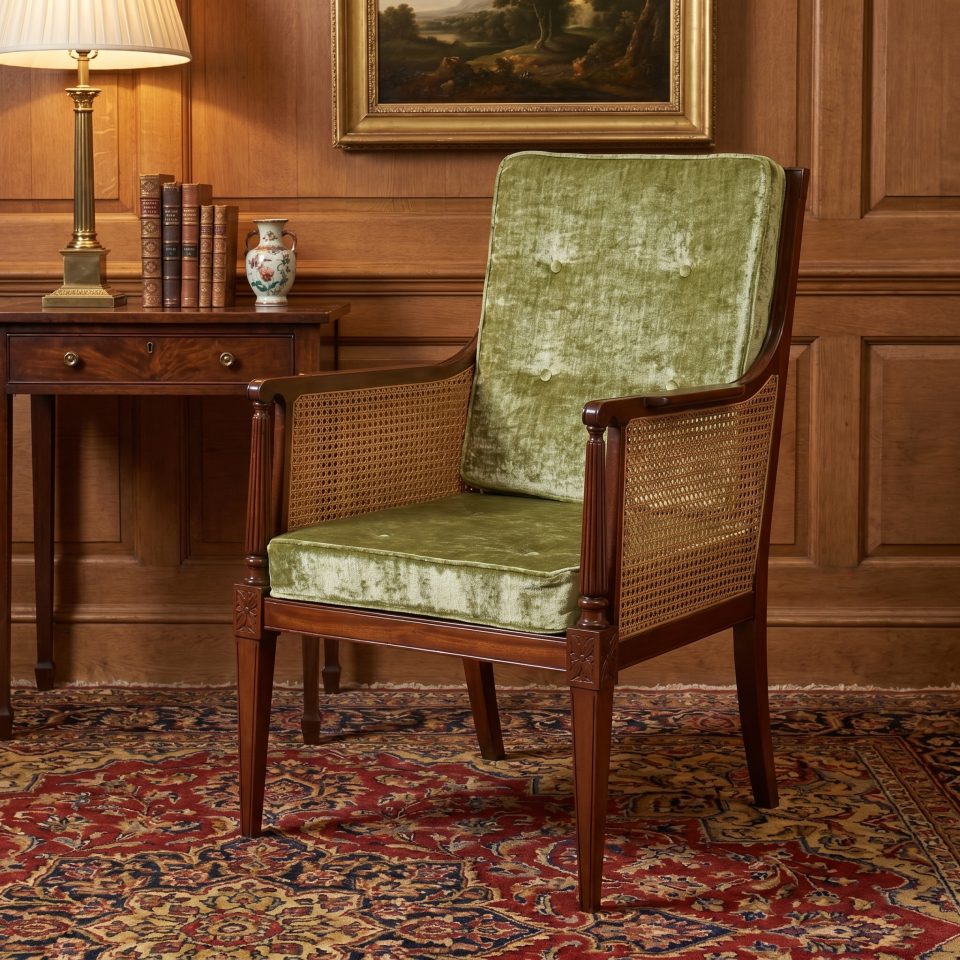Mahogany Bergère Armchair