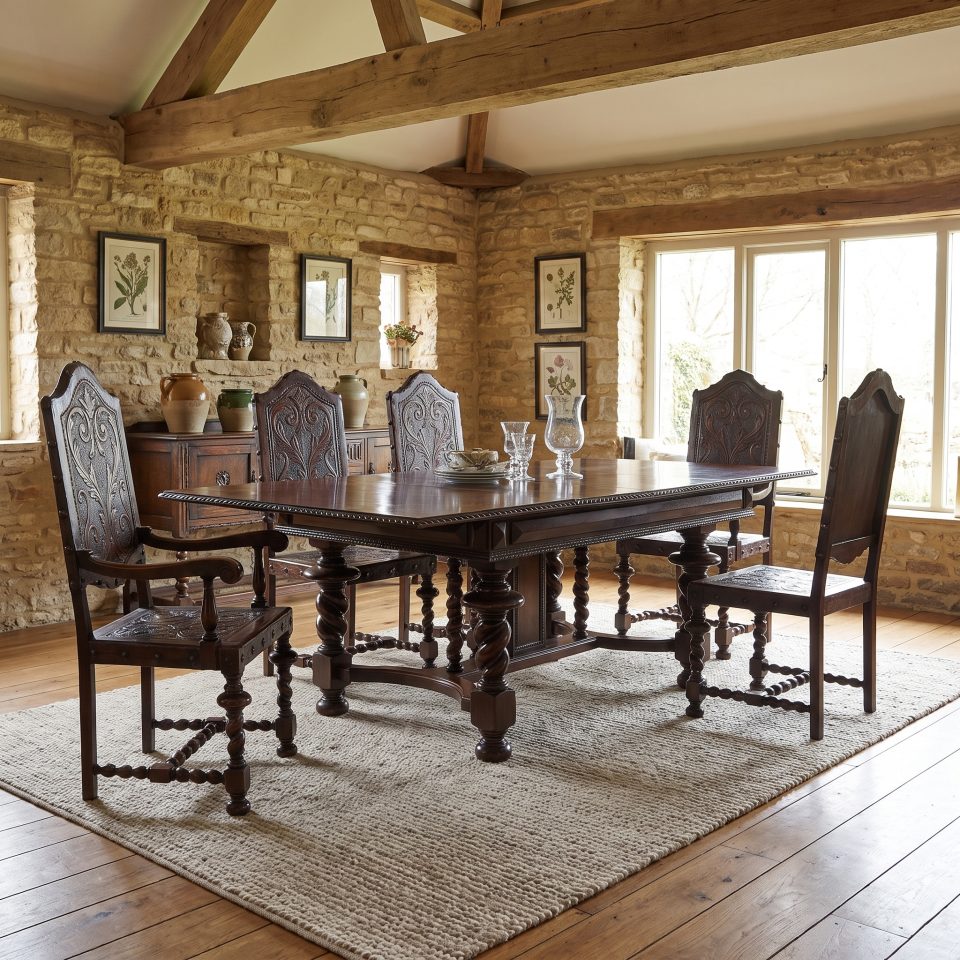 Large 19th Century Portuguese Rosewood Extending Dining Table