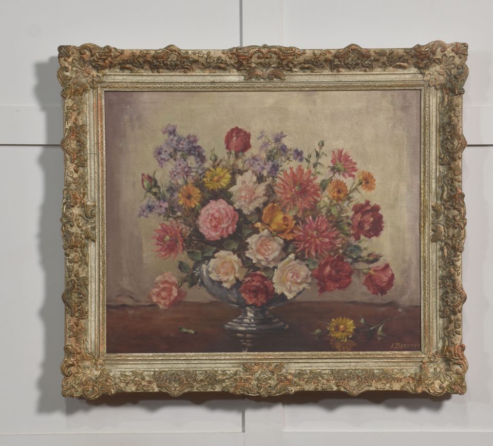 Floral Still-Life Oil Painting by I. Berezny