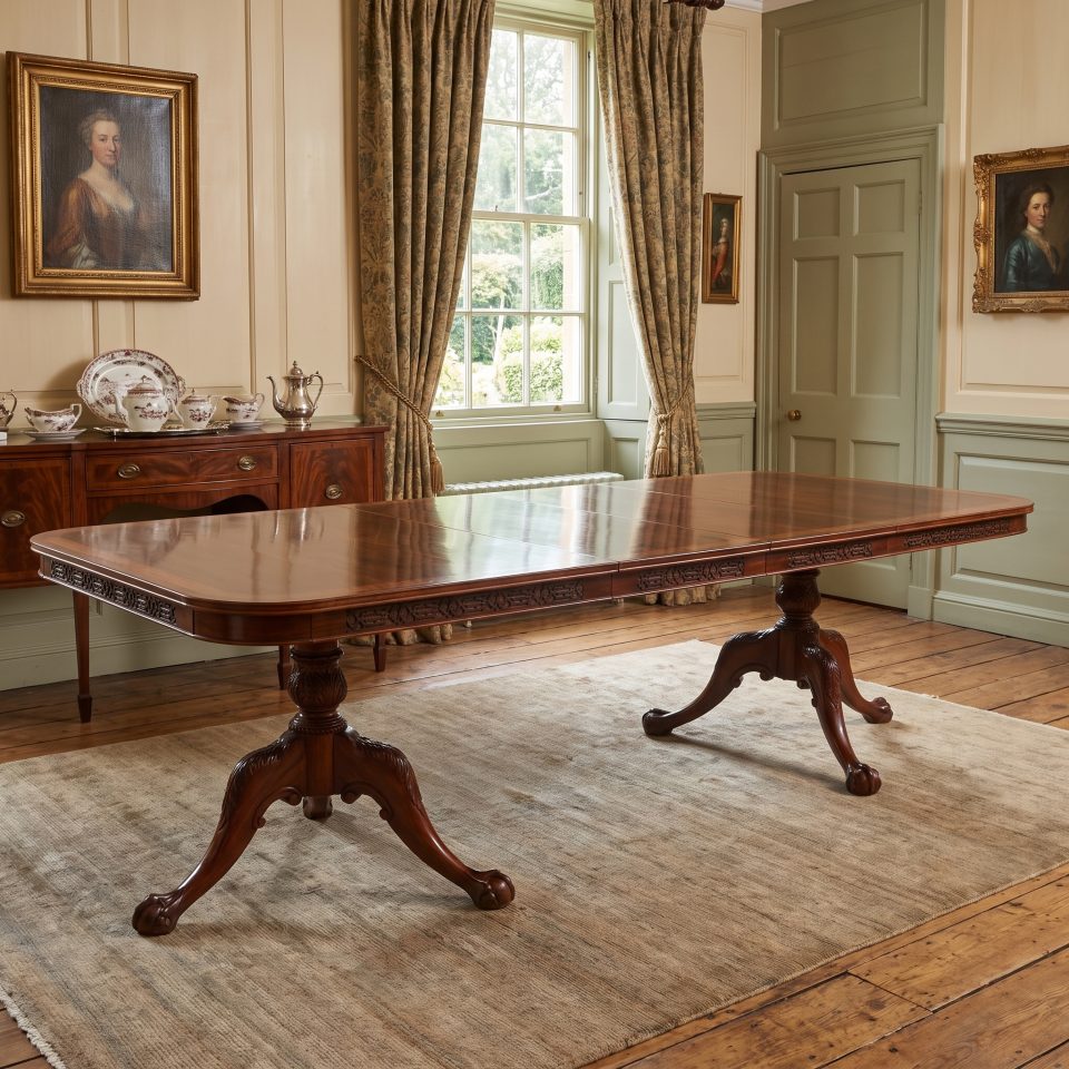 Chippendale Revival Mahogany Extending Dining Table